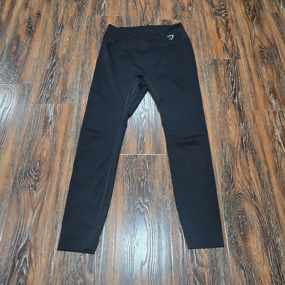 Gymshark M/L Leggings Womens Black High Waisted Athletic Workout Yoga Pants